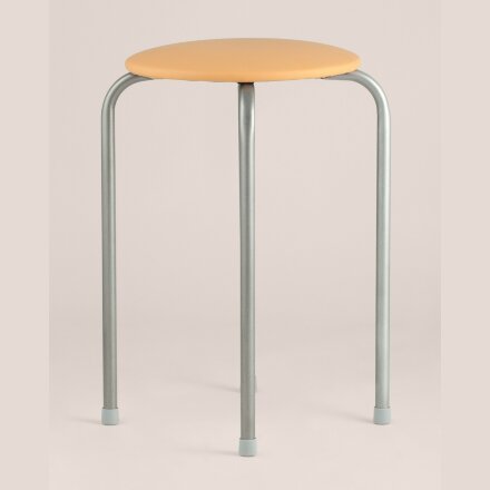 Табурет Stool Group Оранж мягкий  сахара, стальной каркас, сидение поролон, обивка кожзаменитель 