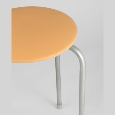 Табурет Stool Group Оранж мягкий  сахара, стальной каркас, сидение поролон, обивка кожзаменитель 