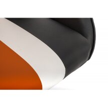 Офисное кресло line белое / оранжевое / черное