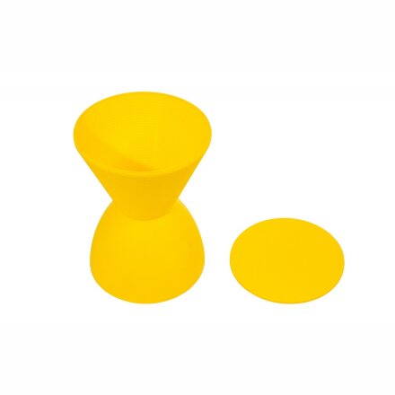 Табурет Button желтый 