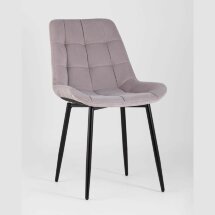 Комплект из двух стульев Stool Group Флекс велюр светло-сиреневый ножки из металла черные