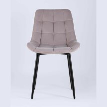 Комплект из двух стульев Stool Group Флекс велюр светло-сиреневый ножки из металла черные