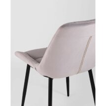 Комплект из двух стульев Stool Group Флекс велюр светло-сиреневый ножки из металла черные