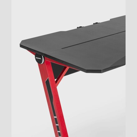 Стол геймерский Stool Group компьютерный игровой для геймеров TopChairs Space красный 