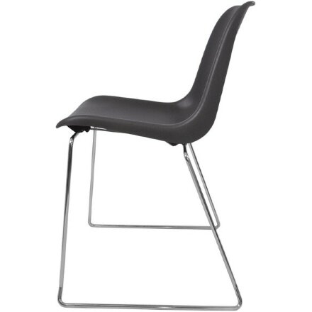 Стул пластиковый на металлокаркасе Vicenza -3 Grigi grey Ral 7022 Темно серый, ближе к черному