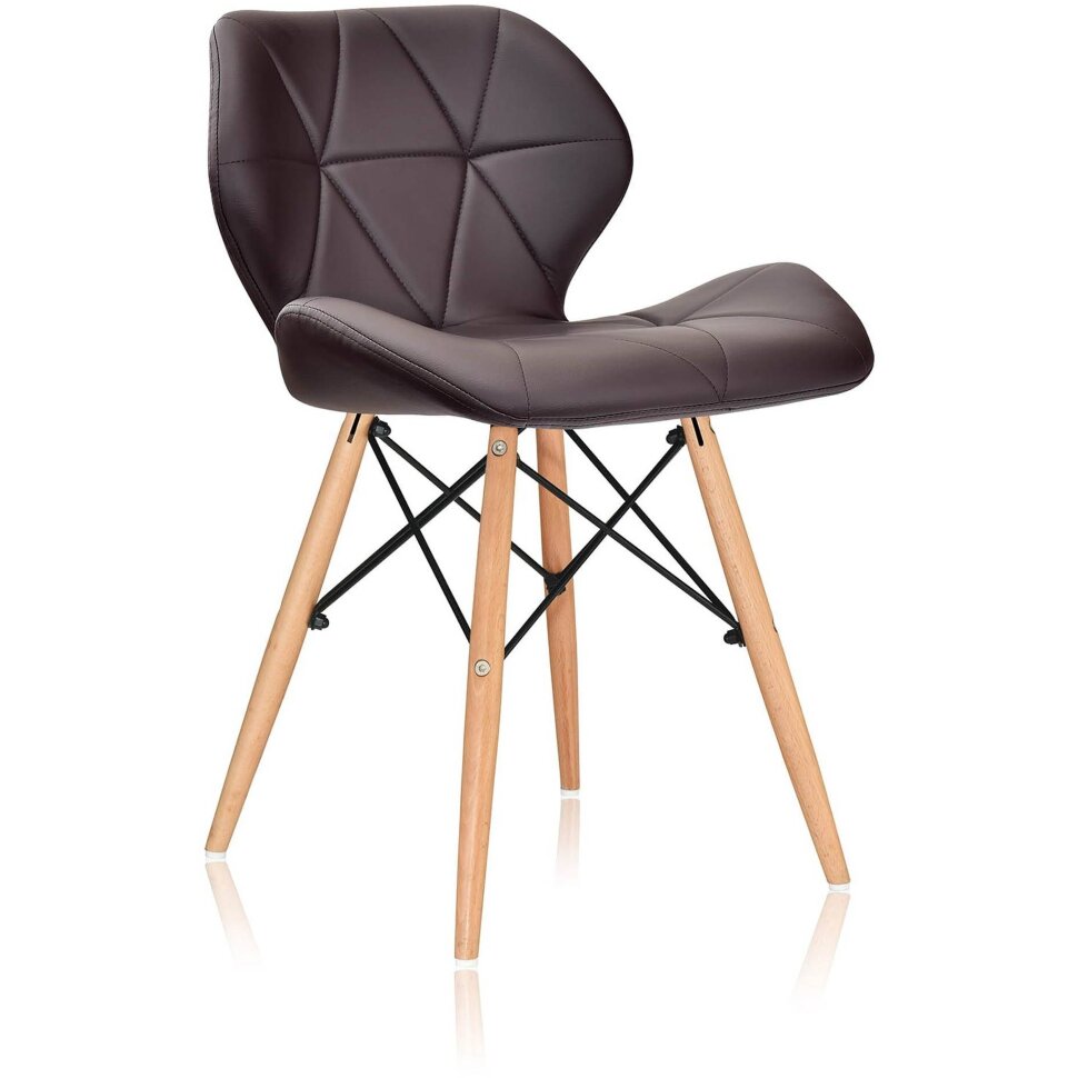 Стул Stool Group Butterfly, коричневый обивка экокожа ножки массив дерева Стул Stool Group Butterfly, коричневый обивка экокожа ножки массив дерева
