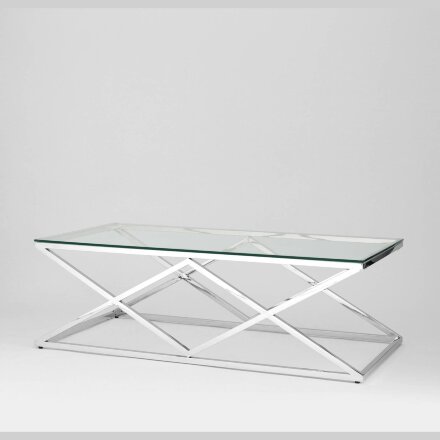 Журнальный стол 120*60 ИНСИГНИЯ серебро 