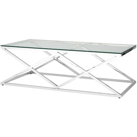 Журнальный стол 120*60 ИНСИГНИЯ серебро 