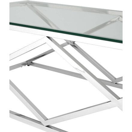 Журнальный стол 120*60 ИНСИГНИЯ серебро 
