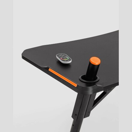 Стол геймерский Stool Group компьютерный игровой для геймеров TopChairs Storm LED черный 