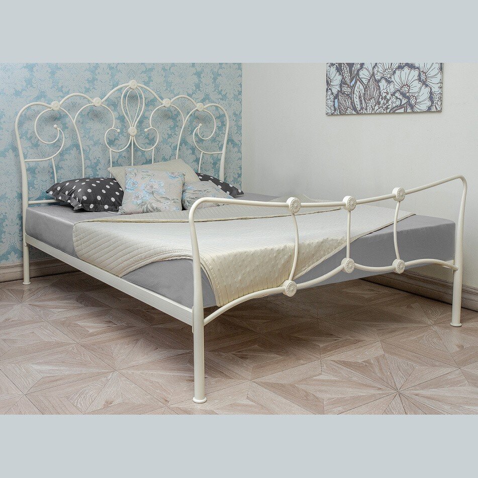 Кровать Agata 160 х 200 бежевая Кровать Agata 160 х 200 бежевая