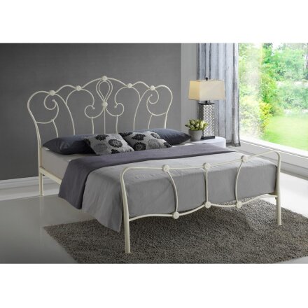 Кровать Agata 160 х 200 бежевая 