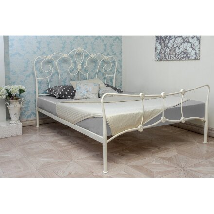 Кровать Agata 160 х 200 бежевая 