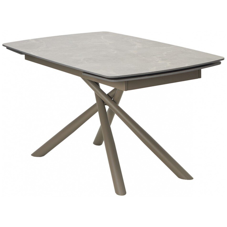 Керамический стол Rivoli 140 matt latte stone solid ceramic / taupe Керамический стол Rivoli 140 matt latte stone solid ceramic / taupe