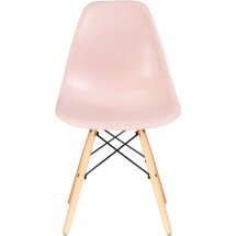 Стул обеденный DSW ножки светлый бук, светло-розовый PK-02