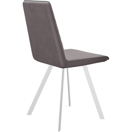 Стул DikLine 202 B5 LATTE, ножки белые 