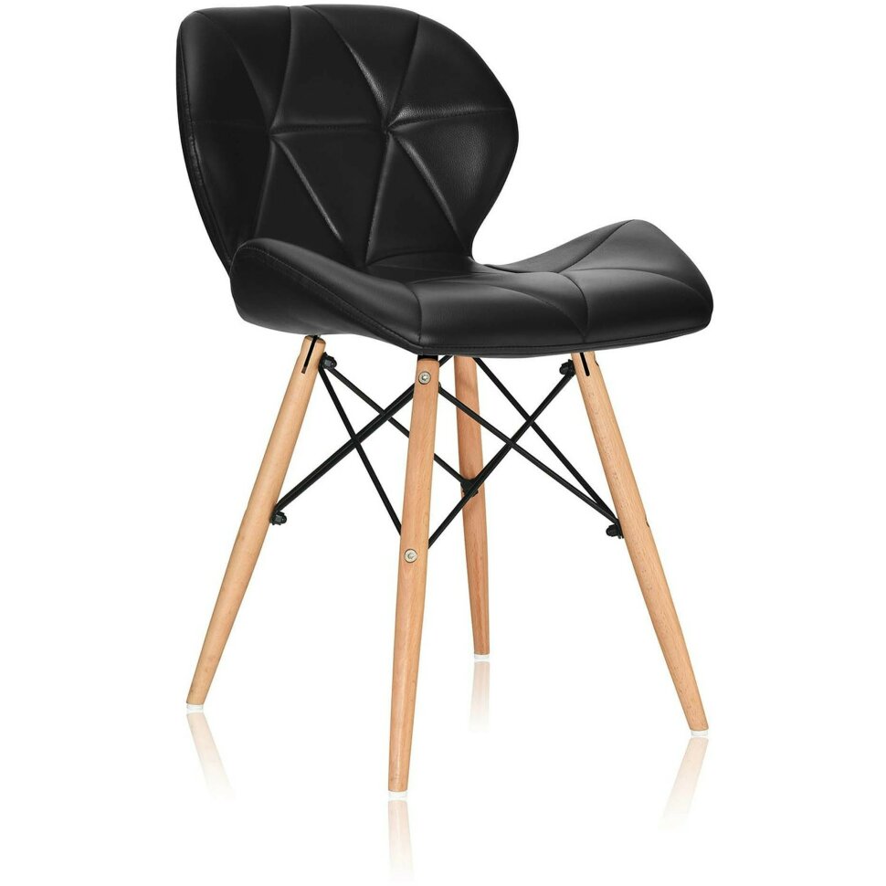 Стул Stool Group Butterfly, черный обивка экокожа ножки массив дерева Стул Stool Group Butterfly, черный обивка экокожа ножки массив дерева