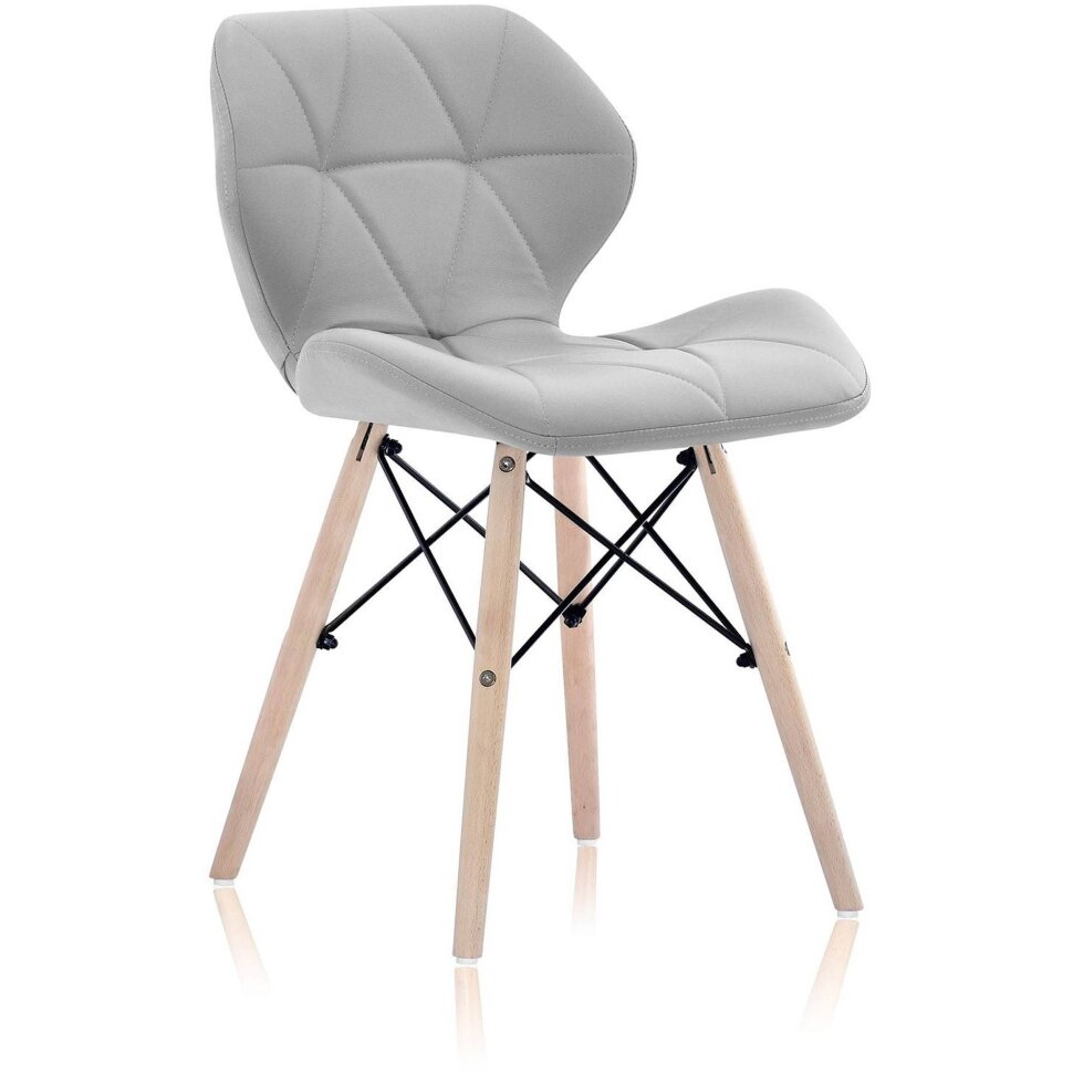 Стул Stool Group Butterfly, серый обивка экокожа ножки массив дерева Стул Stool Group Butterfly, серый обивка экокожа ножки массив дерева