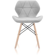 Стул Stool Group Butterfly, серый обивка экокожа ножки массив дерева