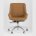 Компьютерное кресло TopChairs TopChairs Crown офисное коричневое, обивка экокожа, металлический каркас, механизм качания Мульт 