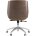 Компьютерное кресло TopChairs TopChairs Crown офисное коричневое, обивка экокожа, металлический каркас, механизм качания Мульт 
