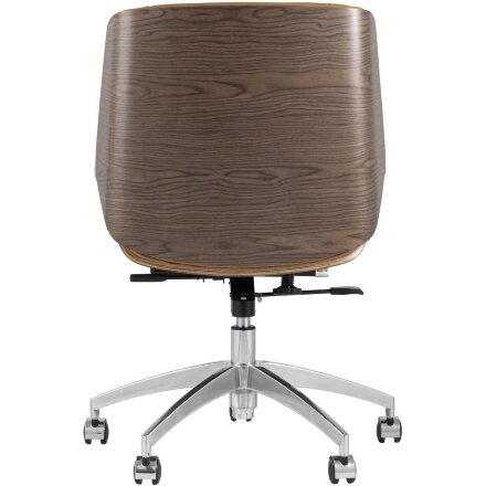 Компьютерное кресло TopChairs TopChairs Crown офисное коричневое, обивка экокожа, металлический каркас, механизм качания Мульт 