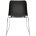 Стул пластиковый на металлокаркасе Vicenza -3 Nero Black Черный