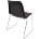 Стул пластиковый на металлокаркасе Vicenza -3 Nero Black Черный