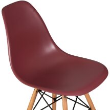 Стул обеденный DSW ножки светлый бук, сливовый R-13