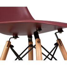 Стул обеденный DSW ножки светлый бук, сливовый R-13