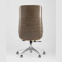 Компьютерное кресло Stool Group TopChairs Crown офисное для руководителя коричневое, обивка экокожа, металлический каркас