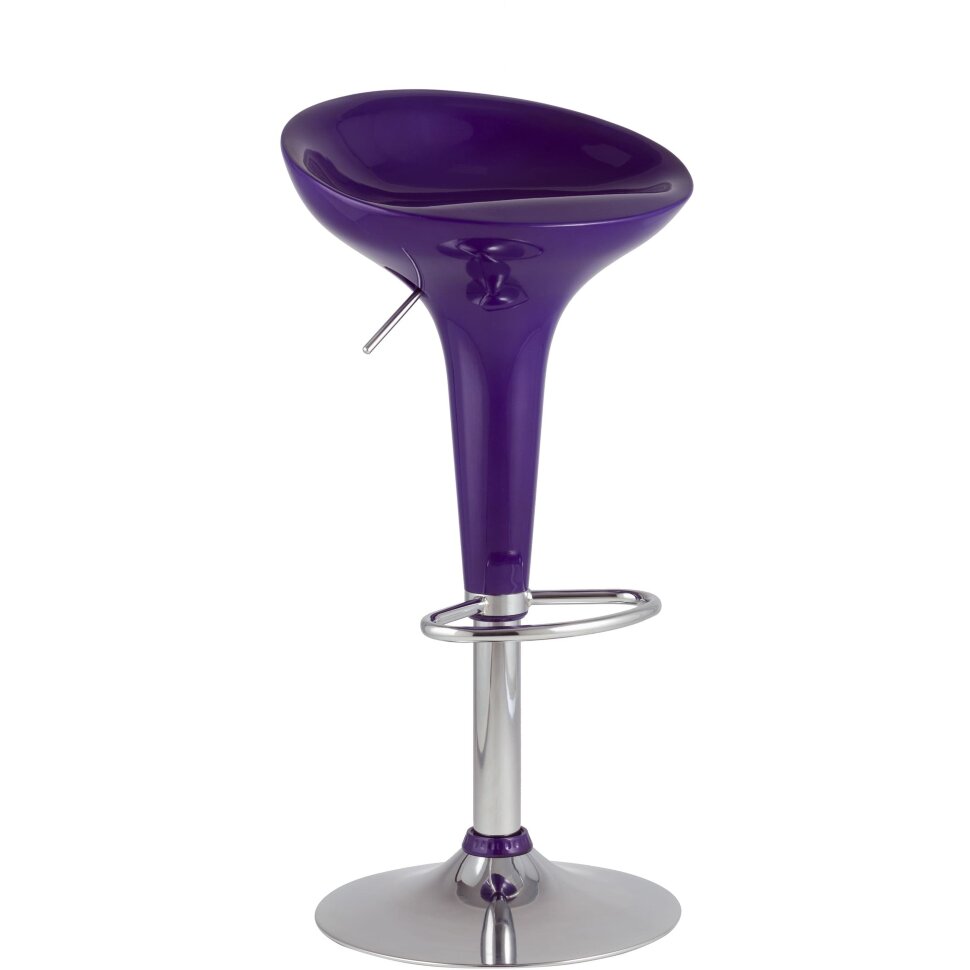 Барный стул Stool Group Bomba (Бомба) фиолетовый газ-лифт, пластик, хром Барный стул Stool Group Bomba (Бомба) фиолетовый газ-лифт, пластик, хром