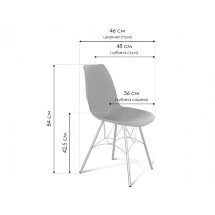 Стул на металлокаркасе SHT-ST29/S100 красный ral3020 / черный муар