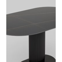 Стол обеденный Mystery 130х80 см чёрный керамика