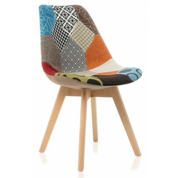 Стул деревянный Mille fabric multicolor Стул деревянный Mille fabric multicolor
