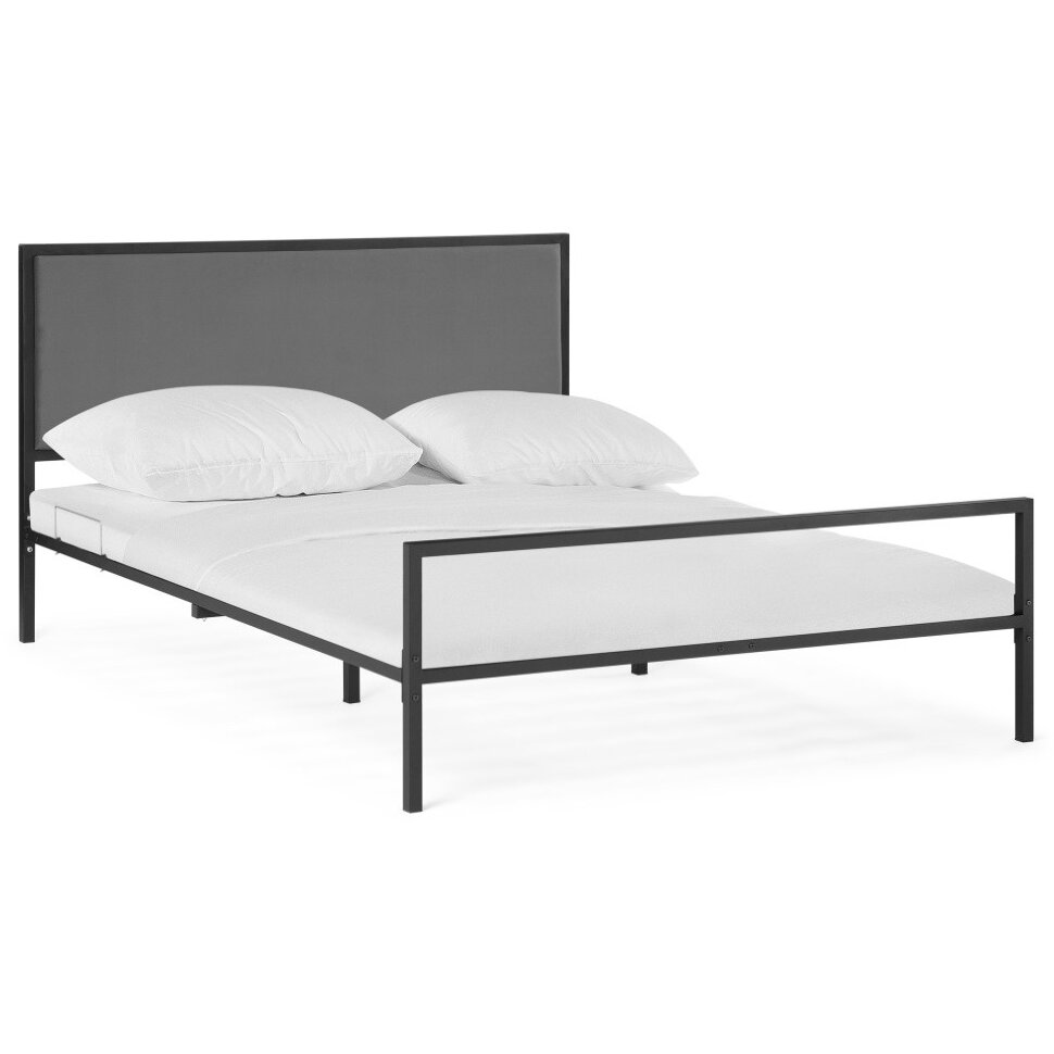 Кровать Эгерт 160х200 черный / antracite Кровать Эгерт 160х200 черный / antracite