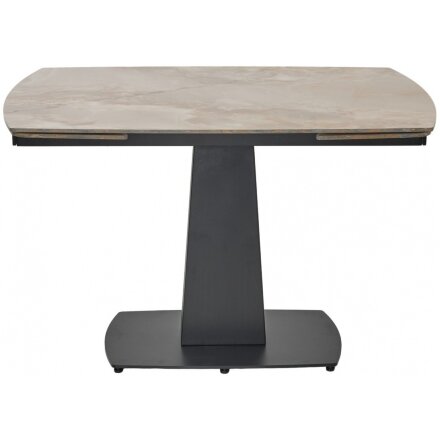 Керамический стол Balde 120 gloss amber jade solid ceramic / black 