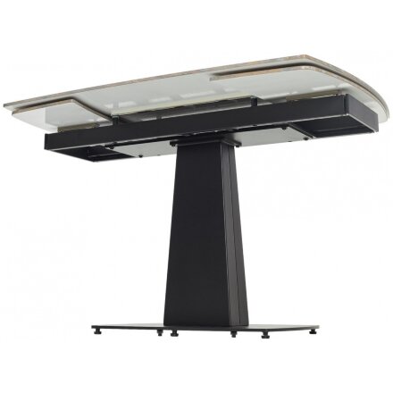 Керамический стол Balde 120 gloss amber jade solid ceramic / black 