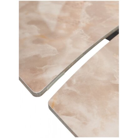 Керамический стол Balde 120 gloss amber jade solid ceramic / black 