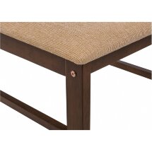 Обеденная группа Ludon (стол и 4 стула) espresso / beige