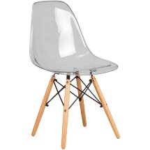 Стул обеденный DSW CASPER ножки светлый бук, прозрачный