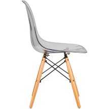 Стул обеденный DSW CASPER ножки светлый бук, прозрачный
