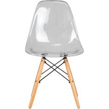 Стул обеденный DSW CASPER ножки светлый бук, прозрачный