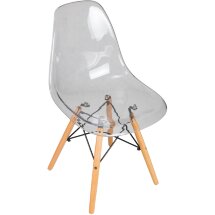 Стул обеденный DSW CASPER ножки светлый бук, прозрачный