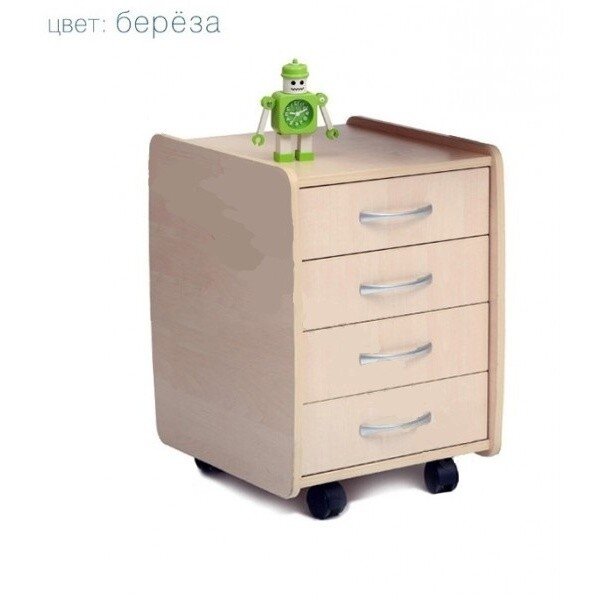 Тумба Астек 4 ящика береза Береза Тумба Астек 4 ящика береза Береза