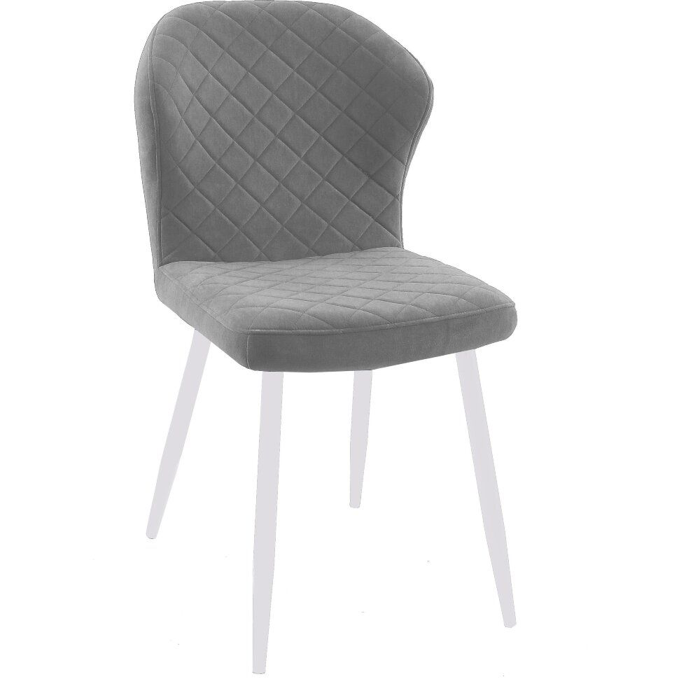 Стул DikLine 239М B22 GREY, ножки белые Стул DikLine 239М B22 GREY, ножки белые