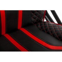 Офисное кресло Lazer черное / красное