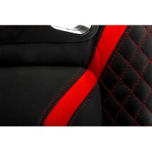 Офисное кресло Lazer черное / красное