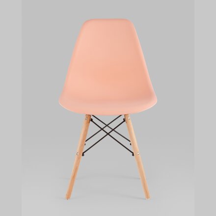 Стул Eames Style DSW персиковый x4 (разборный каркас) 