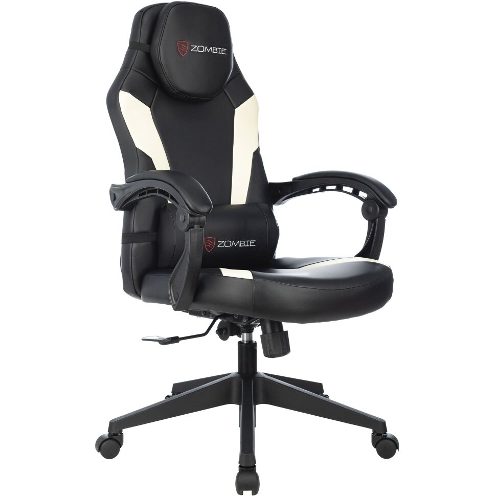 Кресло игровое TopChairs Zombie Defender черный/белый эко.кожа крестовина пластик Кресло игровое TopChairs Zombie Defender черный/белый эко.кожа крестовина пластик